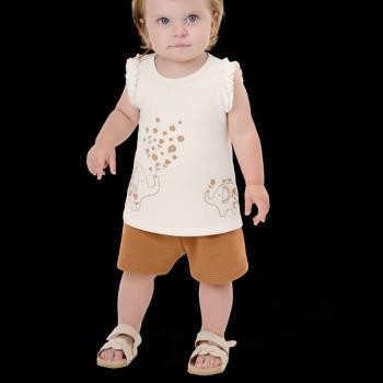 Conjunto Kiko e Kika Feminino Bebê 15048 Regata/Shorts P ao G 44934 k26