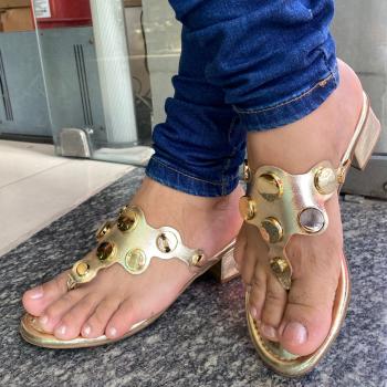 Tamanco Akazzo 2996YE Ouro 48626
