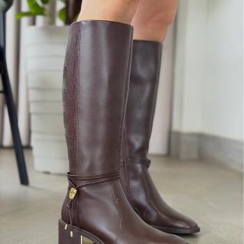 Bota Ramarim Feminina 2665104 Preta Cano Alto 50589