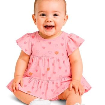 Conjunto Malwee Feminino Bebê 1000136203 Vestido/Calcinha M ao GG 44278 K26