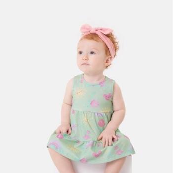 Vestido Malwee Bebê Curto Rodado 1000132046 P ao G 44036