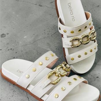 Papete Beira Rio Feminina 8578102 Off White 50823
