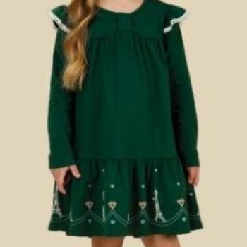 Vestido Tiny Joy Infantil Manga Longa 12399 4 ao 8 44329 k26