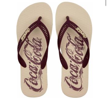 Chinelo Coca Cola Masculino Off/White/Bordo CC4851 49631 28