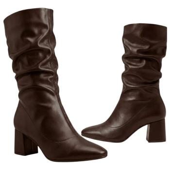 Bota Beira Rio Cano Médio Chocolate 9076112 Salto Médio 50933
