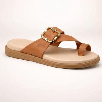 Papete Beira Rio Feminina 8513124 Camel 50827