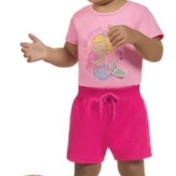 Conjunto Kaiani Feminino Infantil 12063 Blusa/Shorts 1 ao 3 43961