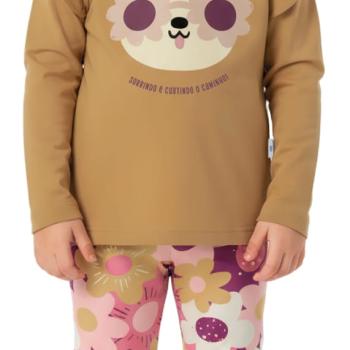 Conjunto Malwee Feminino Infantil 1000136558 Blusa Manga Longa/Calça 1 ao 3 44810 k26