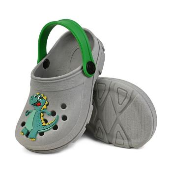 Babuche KidstePé Masculina 216904883 Cinza/Verde 45464 k26