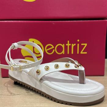 Sandália Beatriz Flatform Feminina 368200/31 Off White 51247