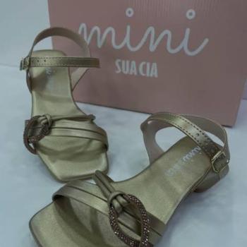 Sandália Mini Sua Cia 917652292 Light Gold 45564 k26