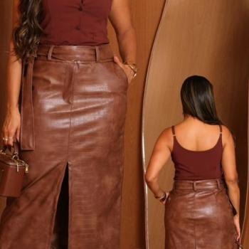 Saia Exinia Midi Feminina 4944 Courine 50508