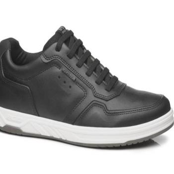 Sapatênis em Couro Pegada Masculino 172001-03 Preto 48721