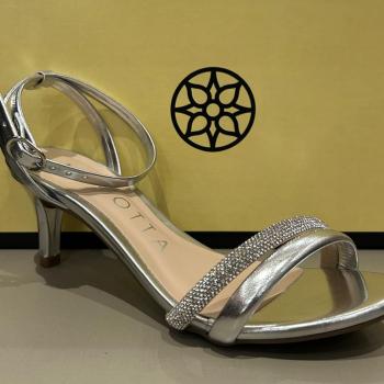 Sandalia Mariotta Salto Baixo Feminina 13520-40 Prata 48711