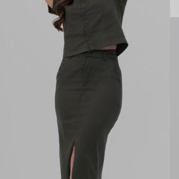 Conjunto Blenk Feminino 40200092 Blusa e Saia Midi  50551
