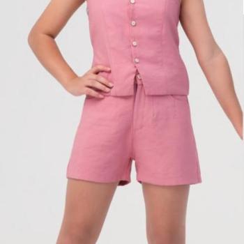 Conjunto Rafaela Bk Teen Feminino Juvenil 42701064 Blusa/Shorts 10 ao 16 44601 k26