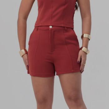 Conjunto Blenk Feminino 40100131Cropped e Short 50559