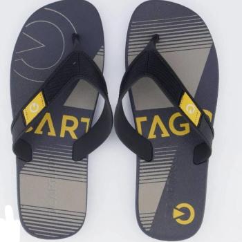 Sandália Cartago Masculina Infantil Dakar 10808 Cinza/Preto/Amarelo 43603