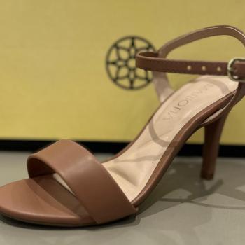 Sandalia Mariotta Salto Medio Feminina 13531-34 Nude Mousse 48719