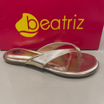 Sandália Beatriz Rasteira Feminina 229200/478 Dourada 52215