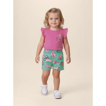 Conjunto Malwee Feminino Infantil 1000139464 Blusa/Shorts 1 ao 3 45097 k26