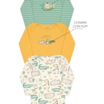 Body Kiko e Kika Masculino Bebê Manga longa 14628 Rn ao M 43951