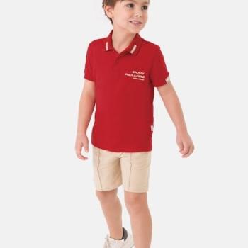Conjunto Malwee Masculino Juvenil 1000132709 Camisa Polo/Bermuda 10 ao 18 43556