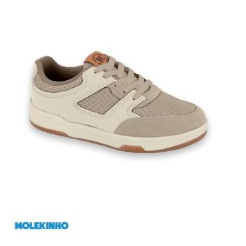 Sapatênis Molekinho 2852117 Areia/Branco Off 43465