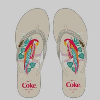 Chinelo Coca Cola Feminino CC5029 Off White/Off White 51719