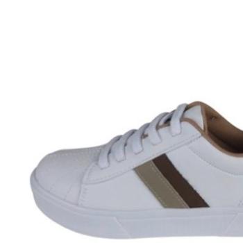 Tênis Bloompy Street Masculino 7722 Branco/Marrom 44700 k26