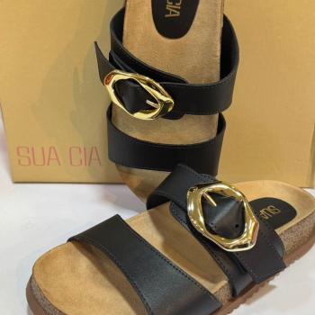 Sandália Birken Sua Cia Feminina 842716429 Preto 51521