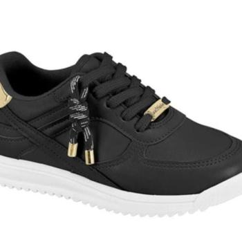 Tênis Molekinha 2583113 Preto/Dourado 45454 k26