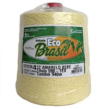 Barbante 04 (700g) - Amarelo Bebê - (Eco Brasil)
