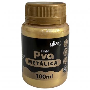 Tinta PVA Metálica - (100ml) - Ouro Rico