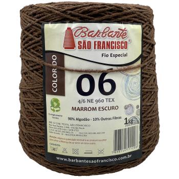 Barbante 06 (1kg) - Marrom Escuro - (São Francisco)