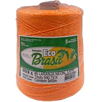 Barbante 04 (700g) - Laranja Neon - (Eco Brasil)