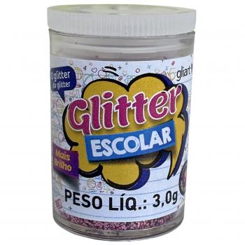 Glitter Escolar - (3g) - Rosa