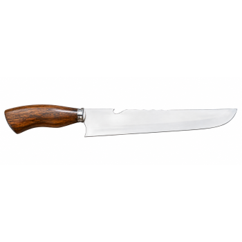 AeF - Faca Churrasco 10 Pol Cabo Madeira Aço Inox 3mm