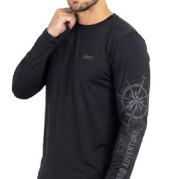 ORO - Camiseta Basica UV50+ Manga Longa - Rosa dos Ventos - Cor: