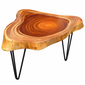 AeF - Mesa de Centro em Mogno bolacha organica