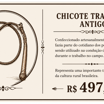 AeF - Chicote trançado antigo