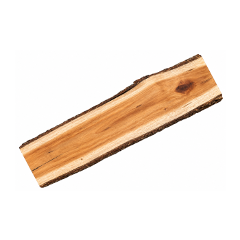 AeF - Tábua em Acácia Borda com Casca Natural aprox 30x10cm