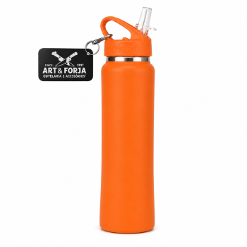 AeF - Garrafa Termica tipo Flip Straw 600ml