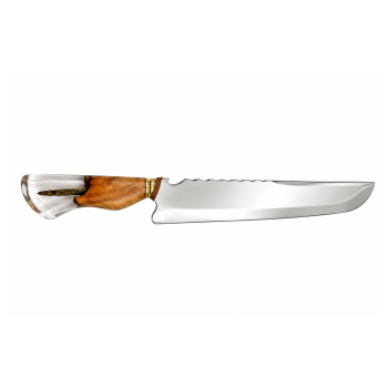 MONTE REY - Faca Churrasco 10 Pol Cabo Resina Aço Inox 3mm