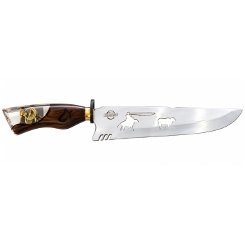 THOMAZI - Faca Churrasco 10 Pol Abridor Cabo Resina Aço Inox 3mm