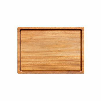 AeF - Tábua Padrão Retangular Mogno com Cava aprox 30x20cm