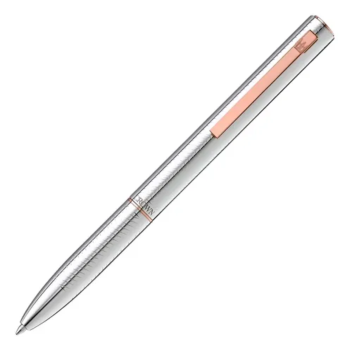CROWN - Caneta Bullet ESF Prata com Ouro Rosa