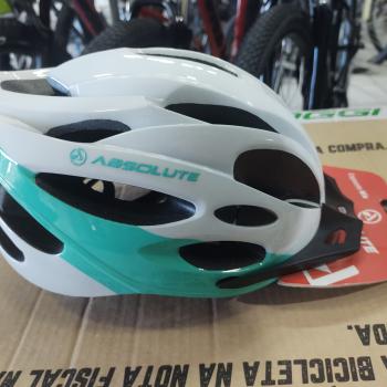 CAPACETE ABSOLUTE MIA BCO/VERDE, M