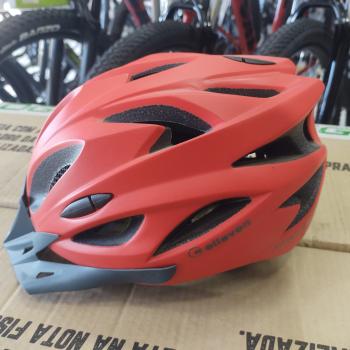 CAPACETE MTB IN MOLD VERM / CINZA M