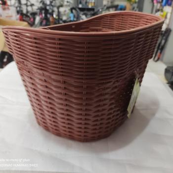 CESTA PLASTICO 36x28x29CM MARROM EN